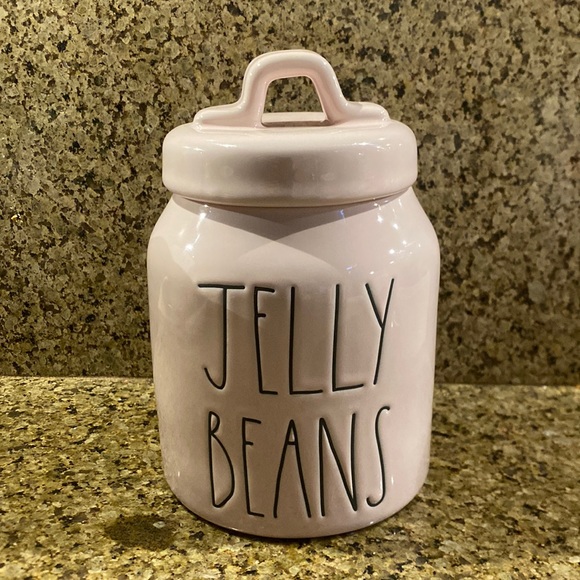 Rae Dunn Dining Rae Dunn Pink Jelly Beans Canister Poshmark